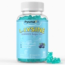 L-Lysine Gumies 1000mg, 5 v 1 Dodatna moč za imuno podporo, zdravje kože in ustnic, žvečljiva lizina dodatek za otroke odraslih, 60 Count