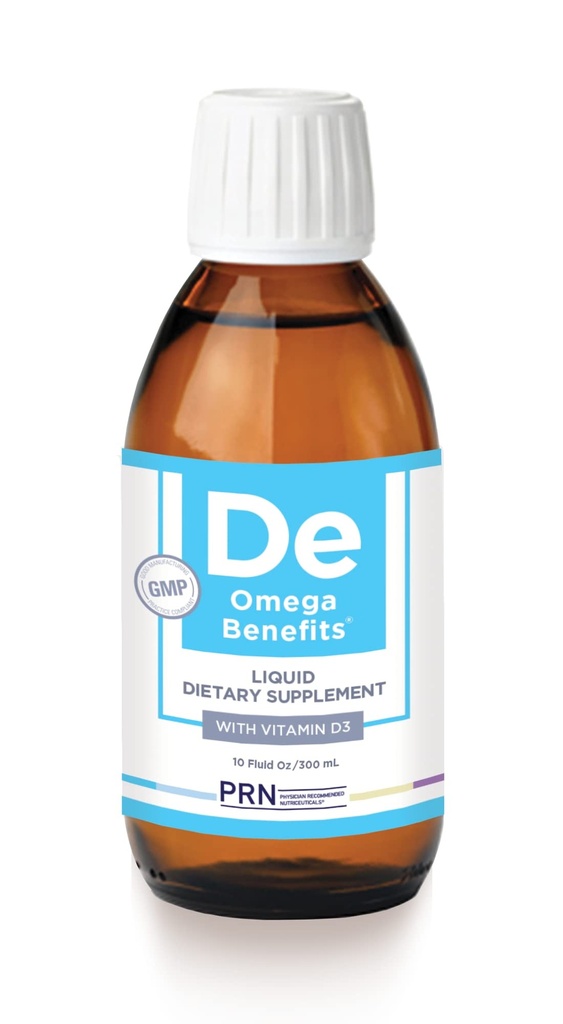 PRN DE Omega Prednosti Tekoči dodatek - 10 oz, 60-dnevno oskrbo - Re-Esterificiran Omega 3 Triglicerid obrazec s 1680mg EPA, 560mg DHA & Vitamin D za suho oko podporo