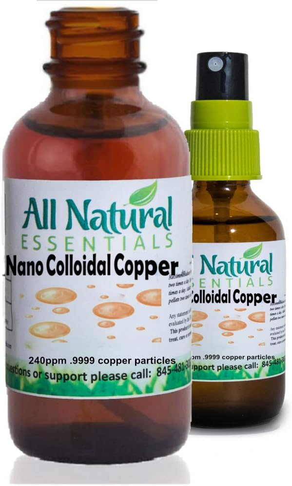 Nano koloidni minerali dodatek tekoči koloidni bakreni mineral 2oz 240ppm steklenica Košir Certificirano vse naravne za odrasle, moške, ženske, otroke (Spray)