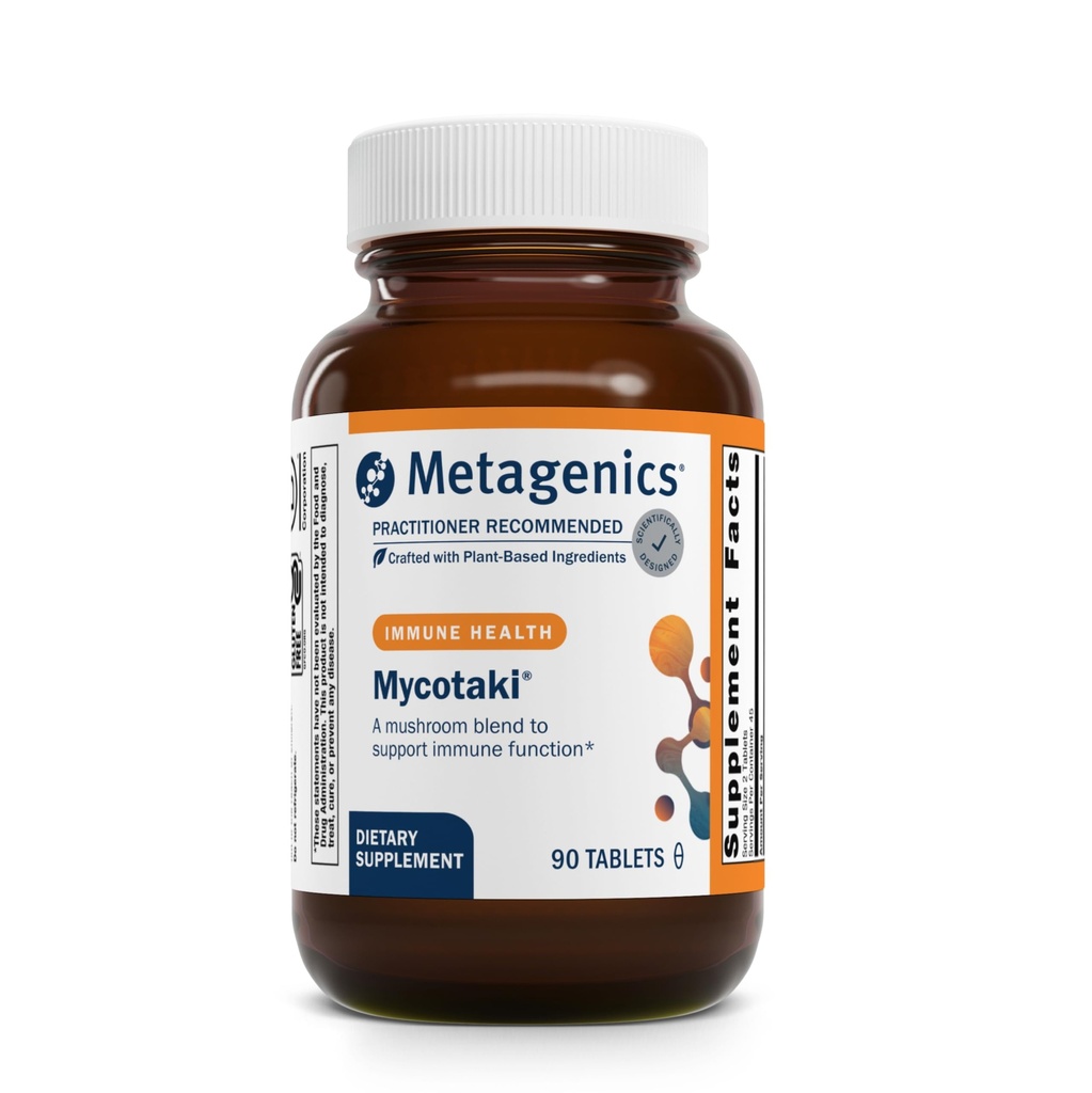 Metagenike Mycotaki - Imunska podpora za sistem pod občasnim stresom* - z Reishi, Shiitake, Fu-Ling, Turčija Tail, Oyster, Cordyceps & Maitake - Non-GMO & Gluten Free - 90 tablet
