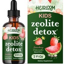 Zeolit Detox za otroke Tekoče kapljice - Nežno dnevno čiščenje in govor podporo z metiliranim B12 & Vitamin D - Otroci Klinoptilolit Zeolit kapljice Detox Cleanse dodatek 2oz