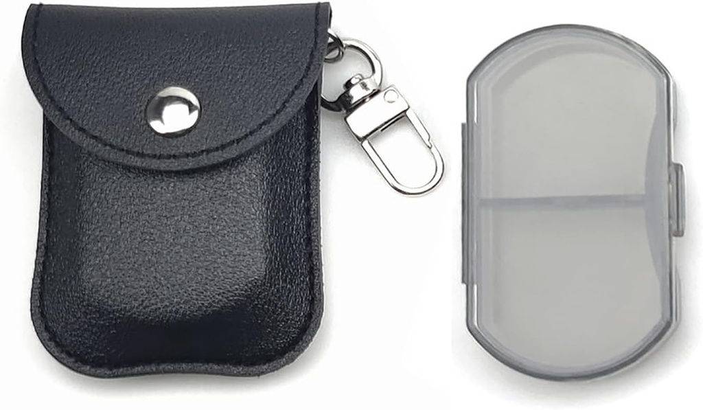 VOFOON majhne tablete Organizator, potovalne tablete Škatla za torbico, tablete Keychain Imetnik, Žepne tablete Vsebnik, 2 krat na dan Dnevno Prenosljiv Medicine Vitamin Primer, Ribje olje Škatla, Dopolnilno polje