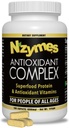 Nzymes® Antioksidant kompleks za ljudi. Zmogljiv antioksidant dodatek, Vitamin C, Vitamin E, Vitamin A, Selen, Žive sprouted encimi. 180 Štetje - Izdelano v ZDA