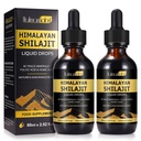 Shilajit Pure Himalaaan Organic Resin Drop, Pure Himalaan Shilajit Resin Liquid Gold Supplement, Shilajit Organic Drop Bogata v 85+ Trace Minerali, Shilajit za moške in ženske (2.02 Fl Oz (Pack of 2))