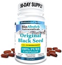 Bio Absorb Black Seed Oil hladno stisnjene kapsule. 200 softgels, 500mg (50-dnevno oskrbo). Brez pookusa.