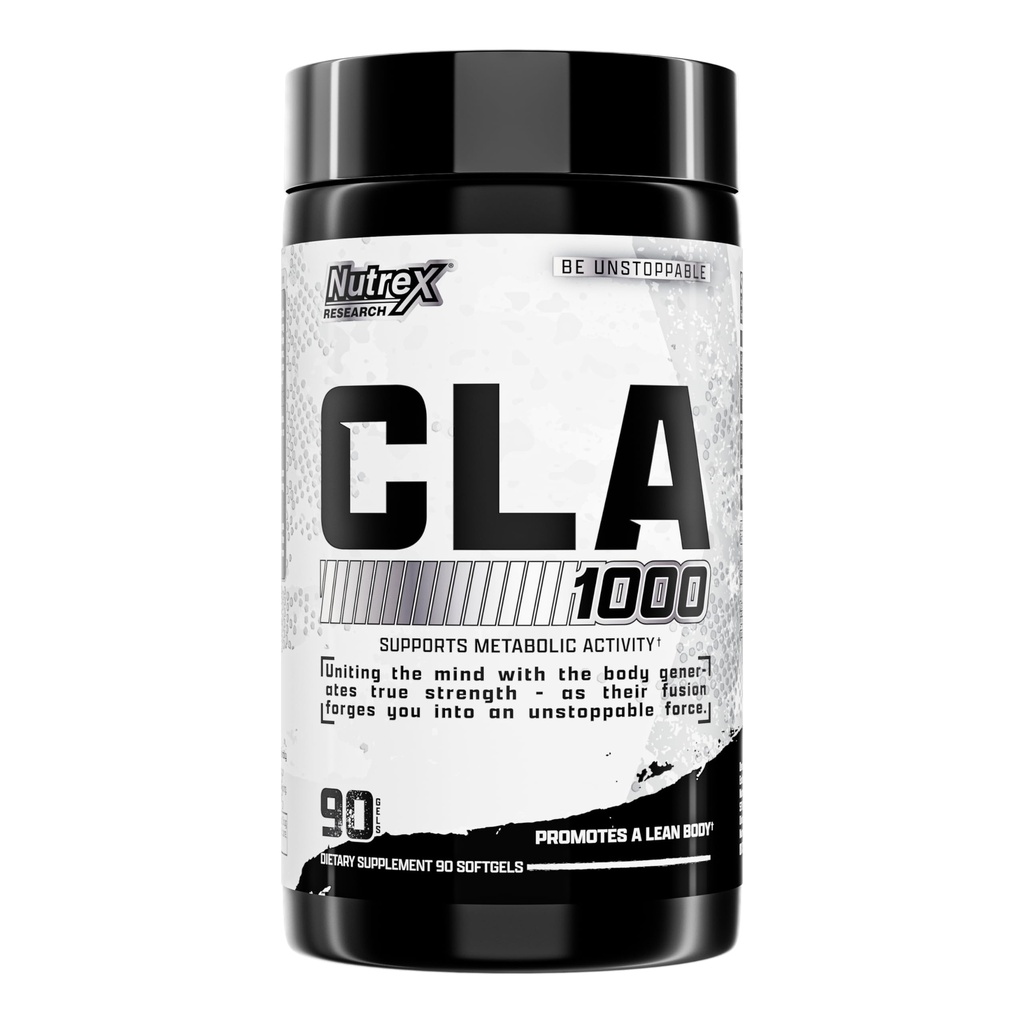 Nutrex CLA 90 Soft Gels - 1000mg Konjugirana linolna kislina Aktivna mešanica iz žafranika olje - Stimulant-free Presnova Obnovitveni tablete za hujšanje