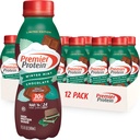 Premier Protein Shake, Omejena izdaja Winter Mint Chocolate, 30g proteini, 1g sladkor, 24 Vitamini in minerali, Hranila za podporo imunskega zdravja, 11.5 oz, 12 pakiranje
