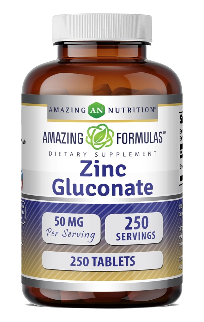 Neverjetne formule Cinkov glukonat 50 Mg dodatek 
