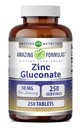 Neverjetne formule Cinkov glukonat 50 Mg dodatek 