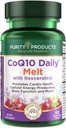 Izdelki čistosti CoQ10 vsak dan z Resveratrol talilo 100mg CoQ10-30mg Trans-Resveratrol - vitamin A, D3, E in B12 (kot metilkobalamin) - 60 tablete za hitro raztapljanje