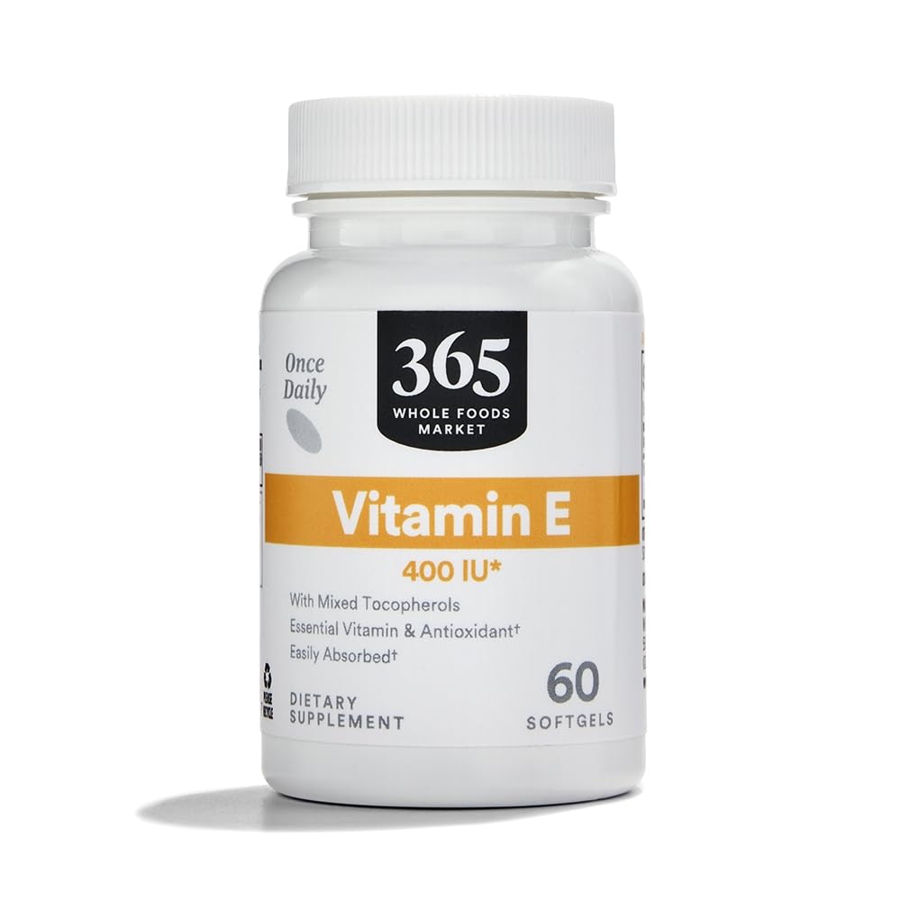 365 po celotnem trgu živil, vitamin E 400 i.e. z mešanimi tokoferoli, štetje 60