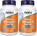Zdaj dopolnila, Ultra Omega-3 Molekularno destilirani in enterično prevlečeni, 90 softgels (paket z 2)