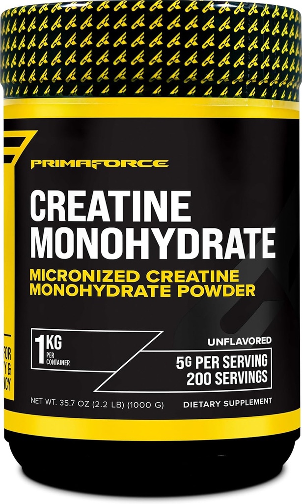 Primaforce Kreatin monohidrat v prahu – 1.000 gramov – mikroniziran