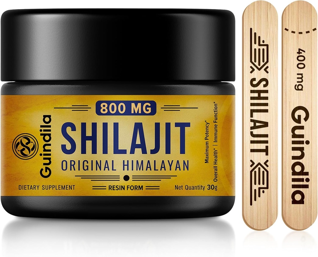 800mg Shilajit Supplement-Shilajit Pure Himalajan Organic Shilajit Resin z največjo jakostjo, Virinal iz Himalaje z 85+Trace Minerals& Fulvic Acid for Focus& Energy,Immunity,30 Grams