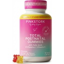 Pink Stork skupaj poporodni vitamini Gumies - multivitaminski za poporodno okrevanje in podporo dojenju - Folna kislina, B6, & Vitamin C - Poporodni esenciali - 60 Gummy vitamini
