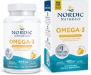 Nordic Naturals Omega-3 v ribjem želatini, limonina aroma - 60 ribji geli - 690 mg Omega-3 - ribje olje - EPA & DHA - Imunska podpora, zdravje možganov in srca, optimalna dobrota - Non-GMO - 30 Servings