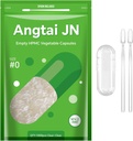 Velikost 0 Kapsule Prazna Veganska rastlina na osnovi čistega (1.000 Število) Gluten prost, ne-GMO, Halal Certified tabletke polnilni komplet z 2 Spoons za vegetarijansko DIY lastne dodatke
