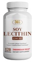 ZDRAVSTVEN LFE Lecitin 1200mg, Visoka moč, 120 Softgels, Naravna kombinacija esencialnih maščobnih kislin za podporo možganov in živcev funkcijo- Lecitin hrane stopnje, 1200mg na strežbo, prehranska dopolnila