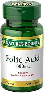 Folna kislina 800 mcg Tablete Največja moč, 4 steklenice (250 števcev)