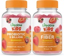 Življenjski probiotiki 5 milijard otrok + Prebiotične vlaknine otroci, Gummies Bundle - odlično degustacijo, Vitamin dopolnilo, Gluten brezplačno, GSO brezplačno, Žvečljivi Gummy