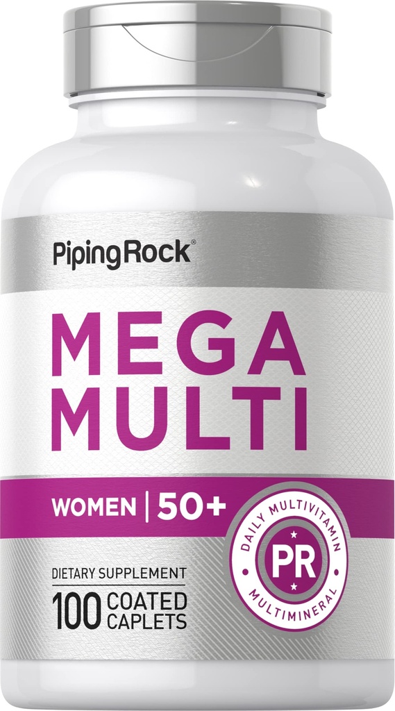 Večvitaminski Piping Rock za ženske 50 Plus 
