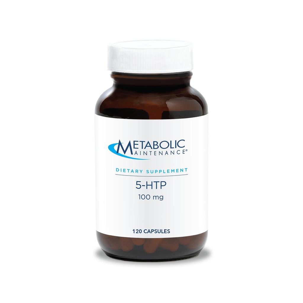 Metabolično vzdrževanje 5-HTP - zagotavlja 100 mg 5-HydroxyTryptofan - podpira poti serotonina, pozitiven Outlook & Restfuness - 120 Serving - 120 kapsul