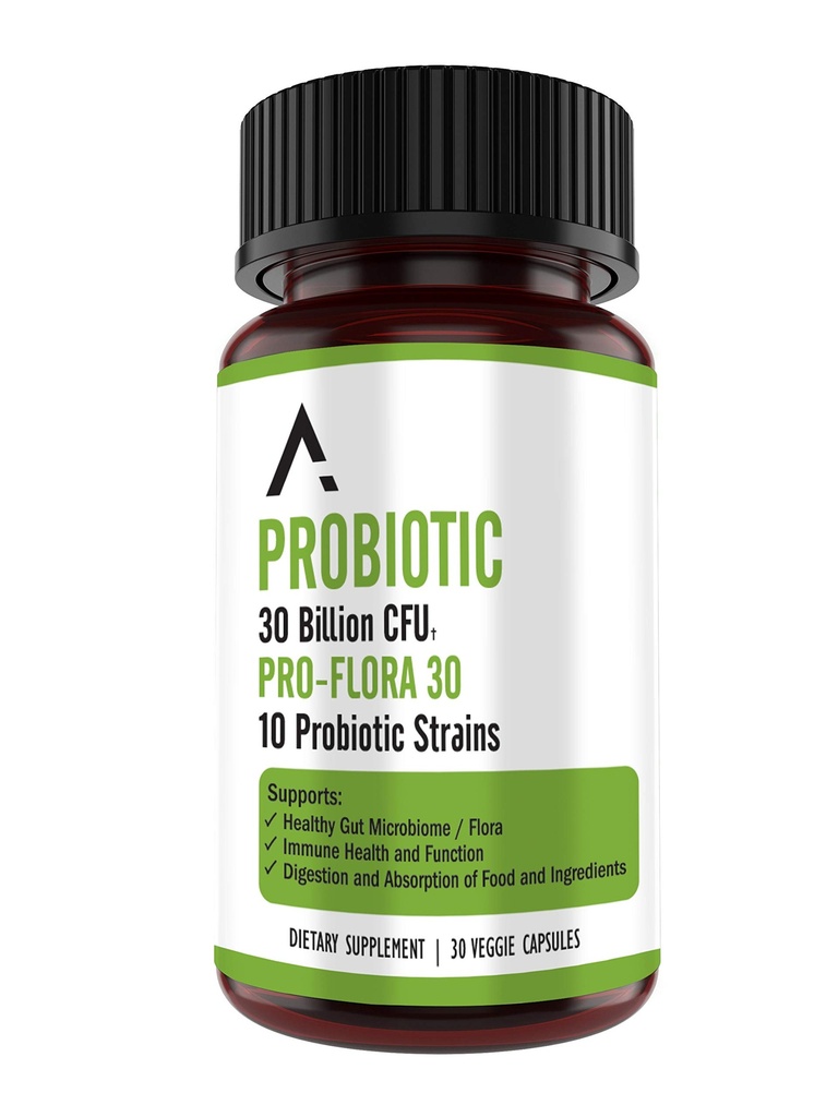 Ascendent Nutrition Bacillus Subtilis Probiotic - 30 milijard CFU multi-strein probiotics za ženske in moške - podpira zdravje prebavnih in Gut - 30 kapsul
