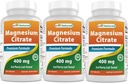 Najboljši naravni magnezijev citrat (Citrato de Magnesio) 400mg 250 tablet (400 mg elementarnega magnezija na 2 tableti) (3)