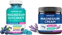 Magnezij Glycinate Gumies z Ashwagandha, Magnezijev krema - spanje, mišice Cramp in sprostitev