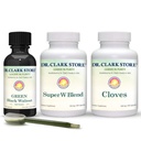Dr Clark Store Intestine Podpora in čiščenje komplet - z izvirno zeleno Tinkture iz črnih Walnut Hulls, Wormwood, in Cloves-Pomoč ohraniti optimalno črevesno funkcijo