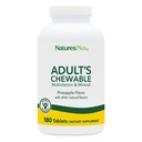 NaturesPlus žvečljivi multivitamin odraslih - 180 vegetarijanske tablete - Ananasov okus - Natural Cela hrana dopolnilo za splošno zdravje, energija - Gluten-free - 180 Služi