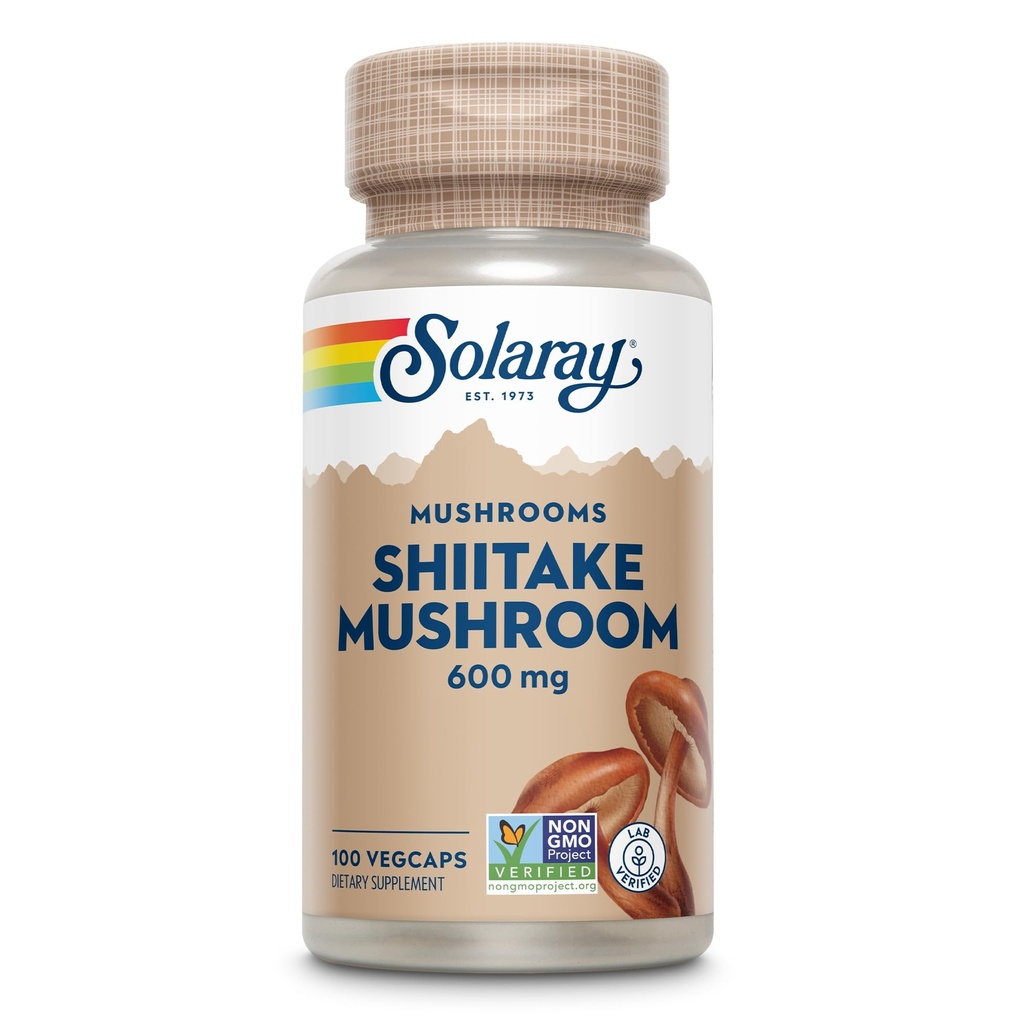 SOLARAY Shiitake gobe 600 mg ± 100
