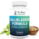 Dr. Berg Gallbladder Formula Dodatna moč - z Ox Bile Powder in konjugirana Bilna kislina - Prebavne encimi Privlačna mešanica - Polna 45-dnevna dobava - 90 Zelenjavnih kapsul