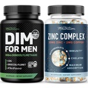 Testosteron Cinkov kompleks & 300mg DIM dodatek za moške za estrogen Presnova in testosteron podporo 