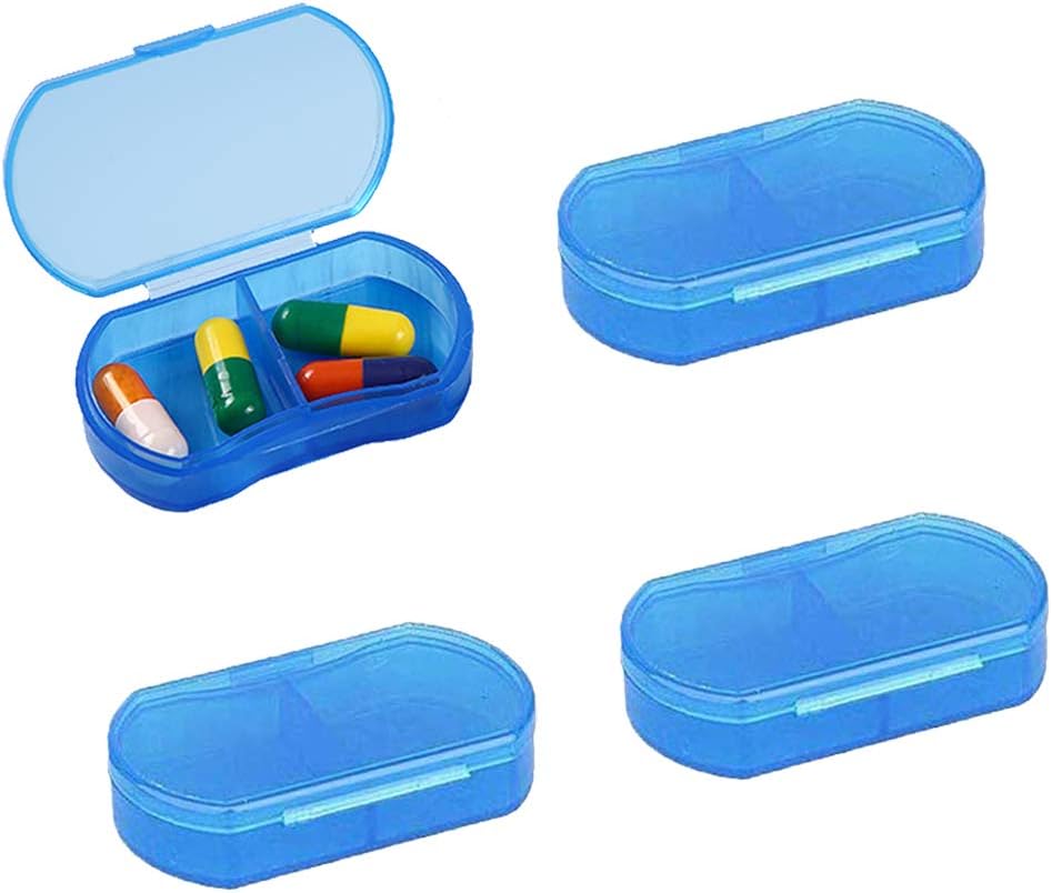 2PCS tablete Primer za nabiranje majhne 4PCS tablete Organizator prenosne dnevne tablete vsebniki AM & PM Mini tablete Box vitamin, ribje olje, Dopolnilo imetnik