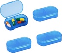 2PCS tablete Primer za nabiranje majhne 4PCS tablete Organizator prenosne dnevne tablete vsebniki AM & PM Mini tablete Box vitamin, ribje olje, Dopolnilo imetnik