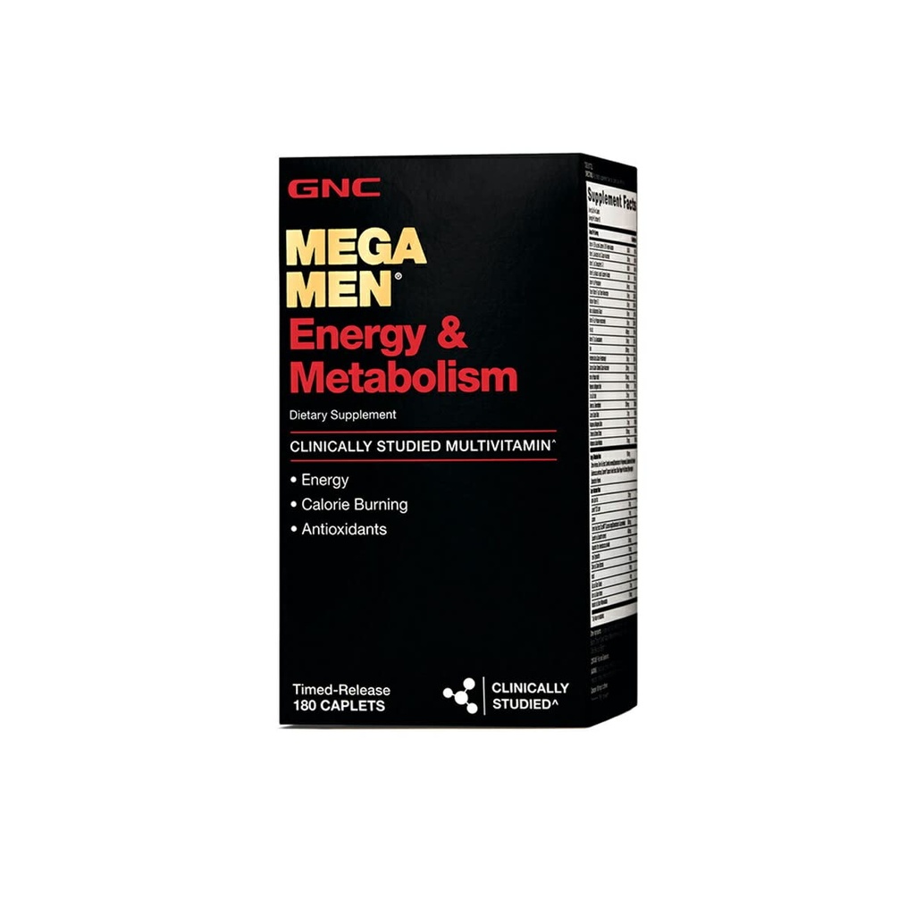 GNC Mega moški Energija in Presnova Multivitaminski vitamini 