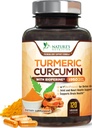 Kurkumin dopolnilo 1950mg - 95% kurkuminoidi z organskim kurkumijem & BioPerine črni poper ekstrakt za najboljšo absorpcijo, Narava Vegan skupni podpora, Non-GMO, ustekleničen v ZDA - 120 kapsul