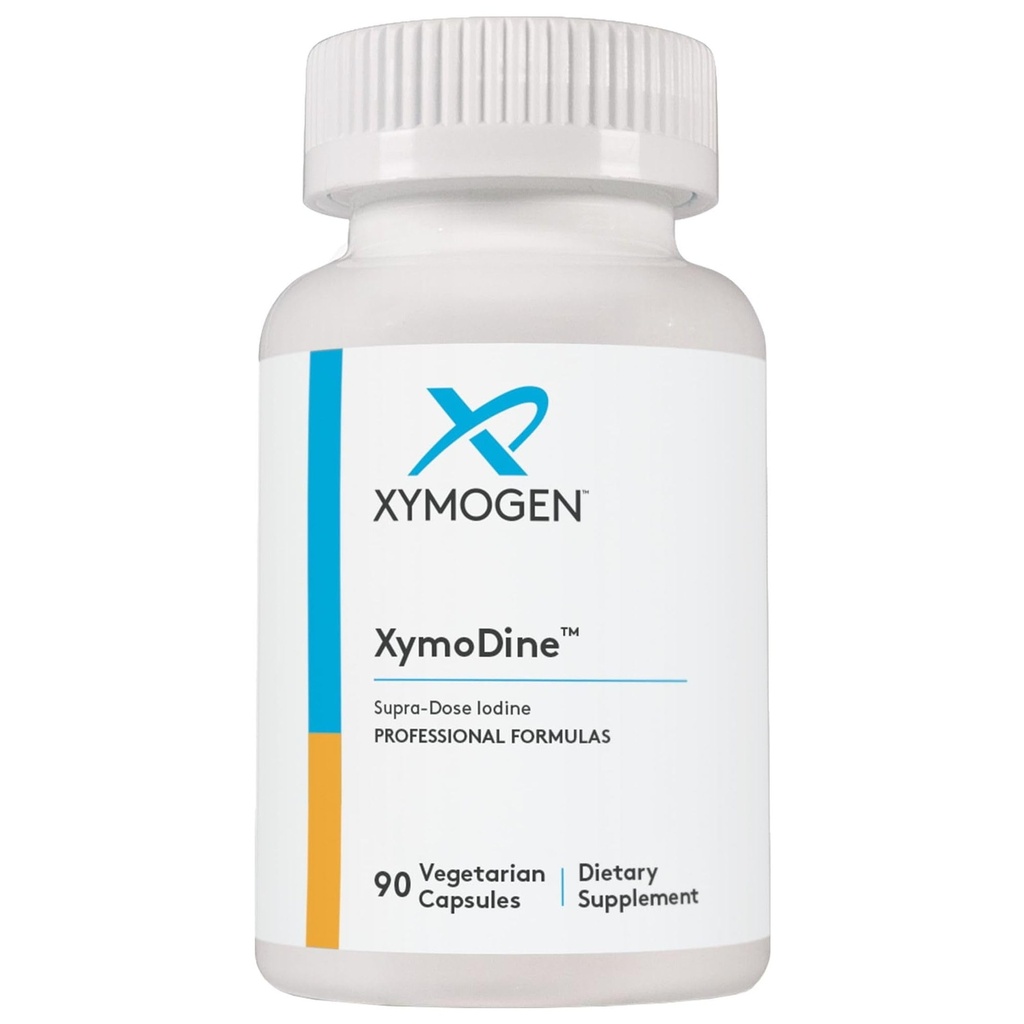 XYMOGEN XymoDine Jodin dodatek - visoka jakost jod 12,5 g za podporo zdrave sinteze ščitničnih hormonov (90 vegetarnih kapsul)