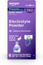 Elektrolitski paketi v prahu osnovne nege za rehidracijo za otroke in odrasle, grozdna aroma, 6 (paket po 1)