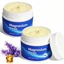 Magnezijska krema za telo - Magnezij olje za noge, Pure Premium Magnezijev losjon z vitaminom E in mandljevo olje za mišično bolečino