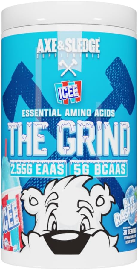 Grind Essential Aminokisline, razvejane verige Aminokisline, 30 Serving (ICE Blue Raspberry)
