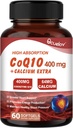 CoQ10 400 mg Kapsule, koencim Q10 Visoka absorpcija Dodatki 