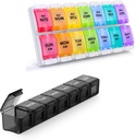 2 Packly tablete Organizator, Sukuos velike dnevne tablete Primer 7 dan za tablete/vitamin/ribje olje/dodatki, BPA brezplačno Medicine Organizator Box