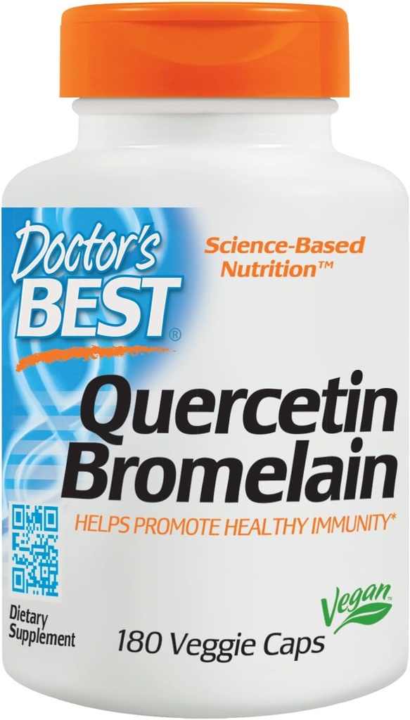 Kapsule najboljšega zdravnika Quercetin/Bromelain, 180 jih je.
