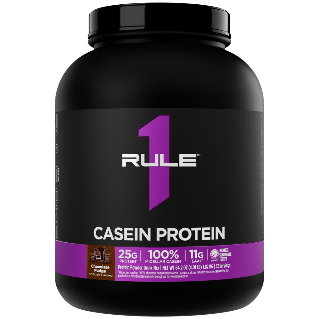 Pravilo 1 Kazein Protein - 25g beljakovine in 11g EAA na odmerek iz micellarnega kaseina za okrevanje čez noč in trajno dostavo med obroki (4 funti*, čokoladni puding)