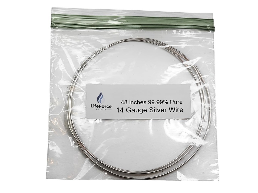 Čisti srebro generator žice – 9999 Silver Electrodes – Pred-Cut 48-Inch 14 Gage žice – Fits LifeForce Generators