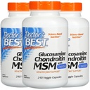 Zdravnikov BEST, (3 paket glukozamin Chondroitin MSM z OptiMSM, 240 Veggie Caps
