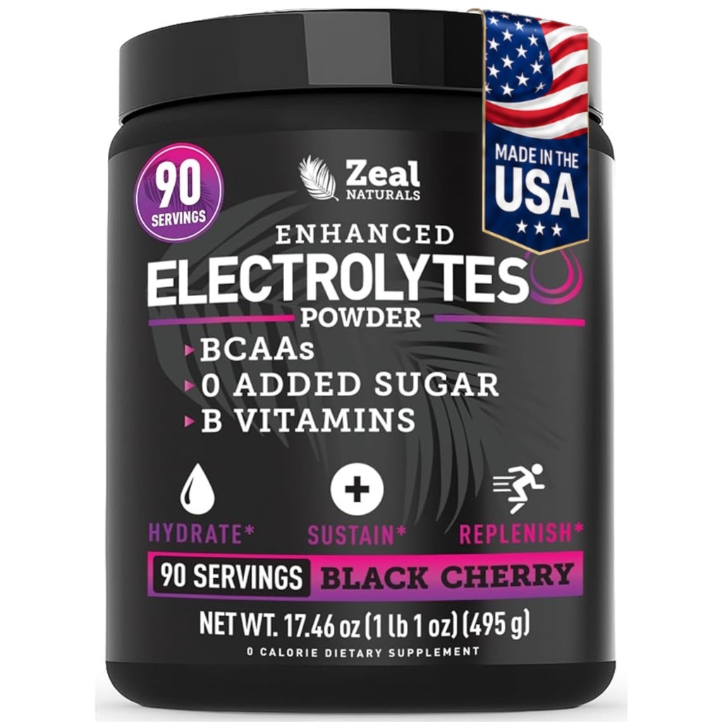 Zeal Naturals Elektrolit Powder recovery Drink (90 Servings 